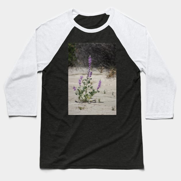 Purple Lupine in the Desert Oasis Baseball T-Shirt by ButterflyInTheAttic